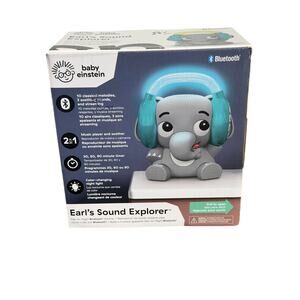 Baby Einstein Earl the Elephant Bluetooth Soother Sound Machine Night Light New